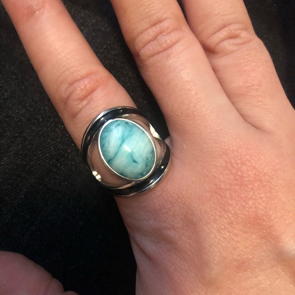 1 LEFT! Faux Blue Moonstone ring